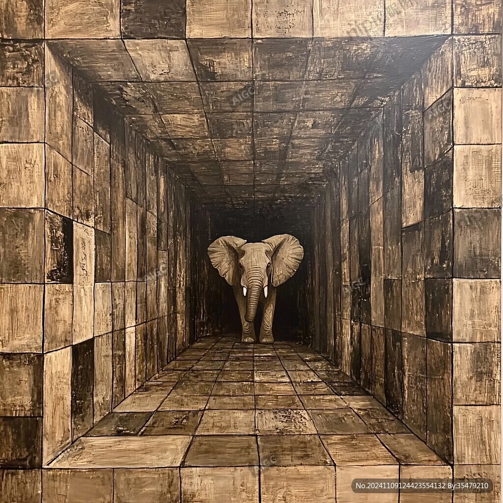 黄金走廊立体画