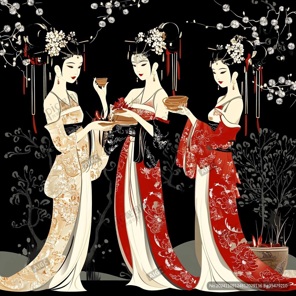四大美女装饰画