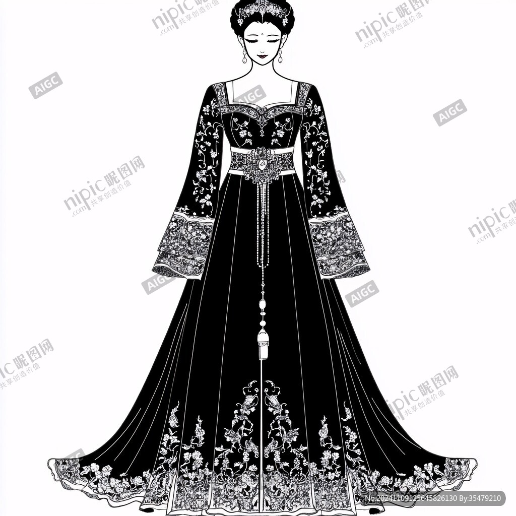 古典服饰设计图