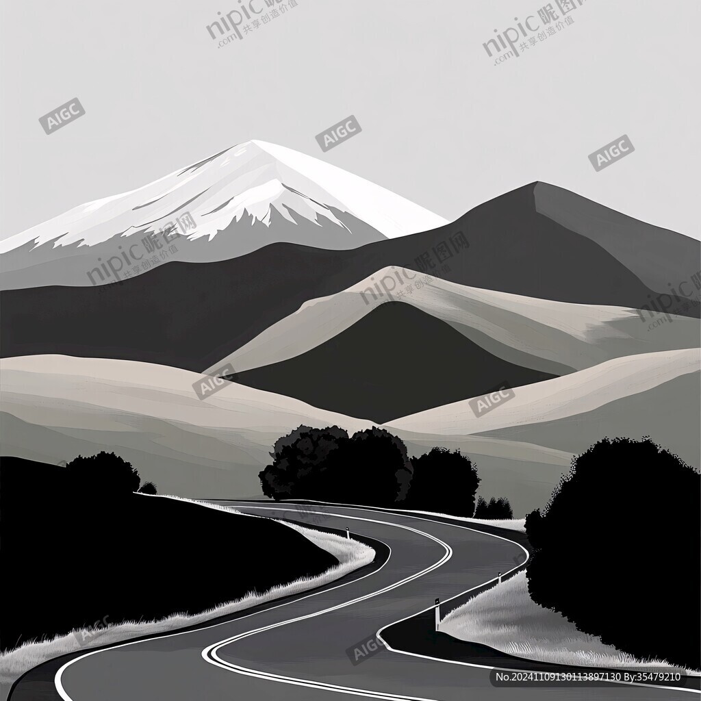 道路与山川