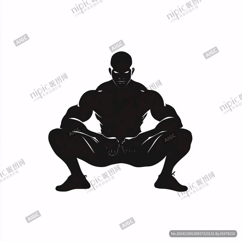 肌肉男标志设计