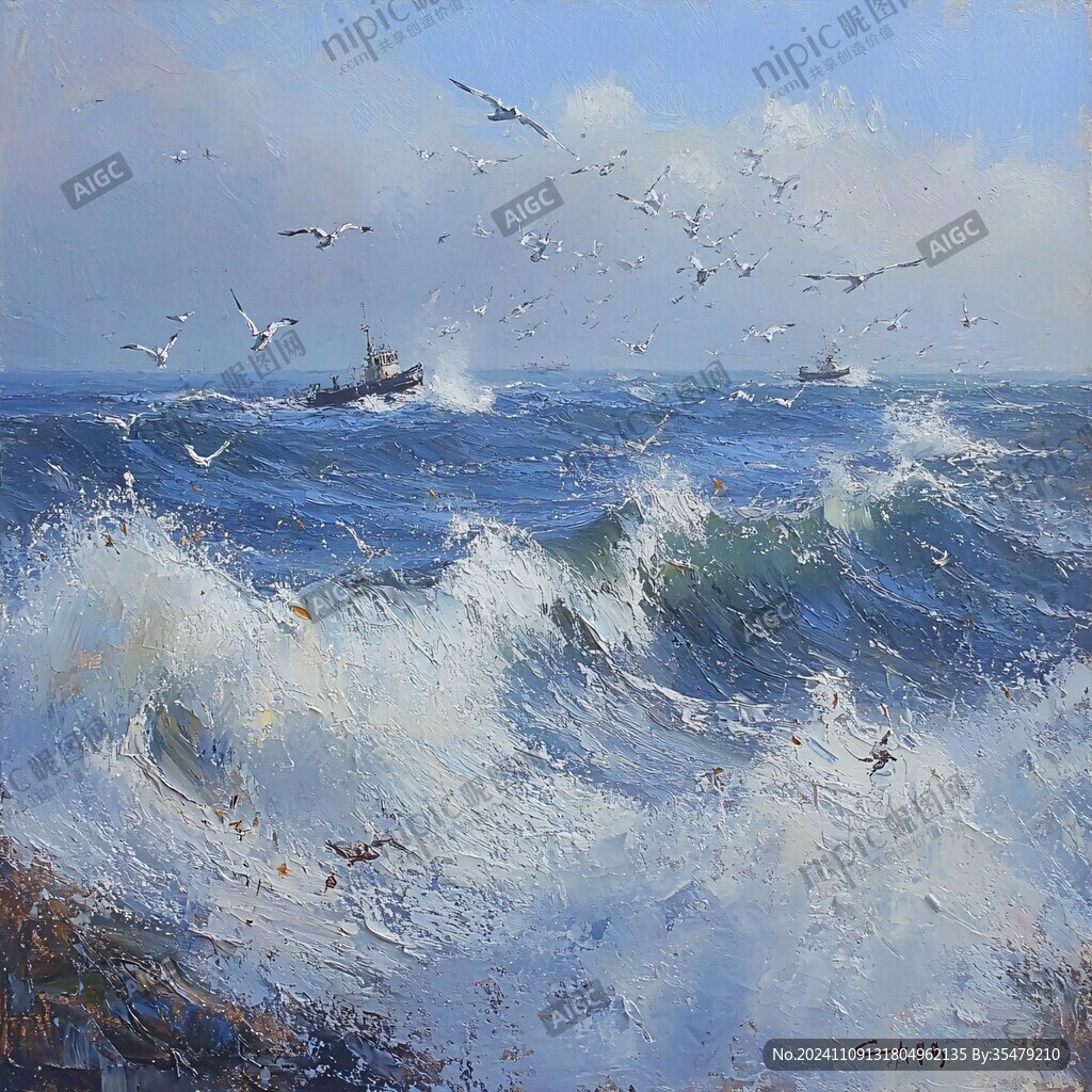 海战油画