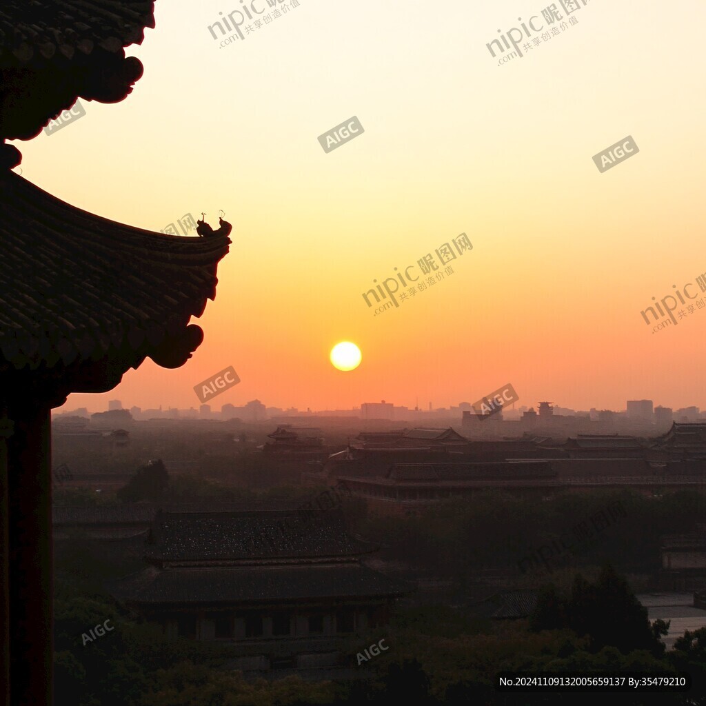 神武门夕阳