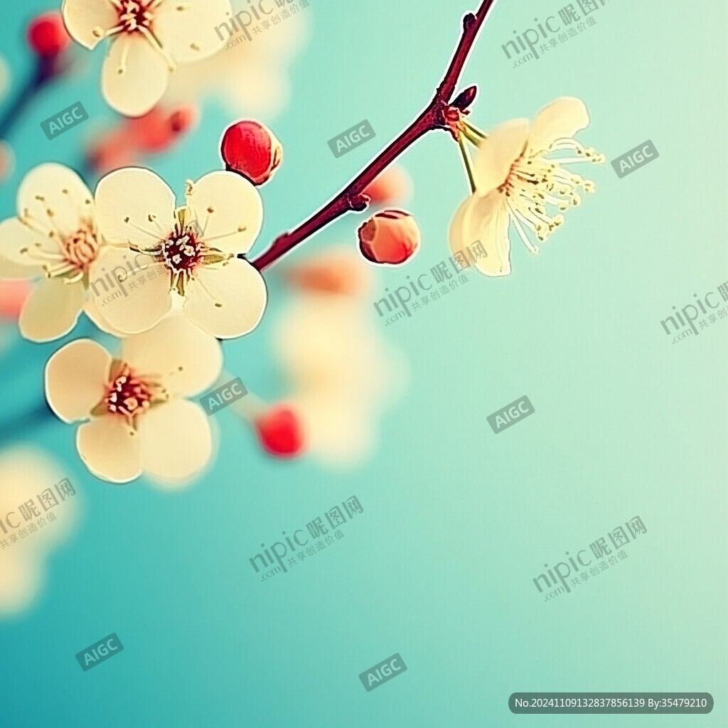 唯美梅枝花