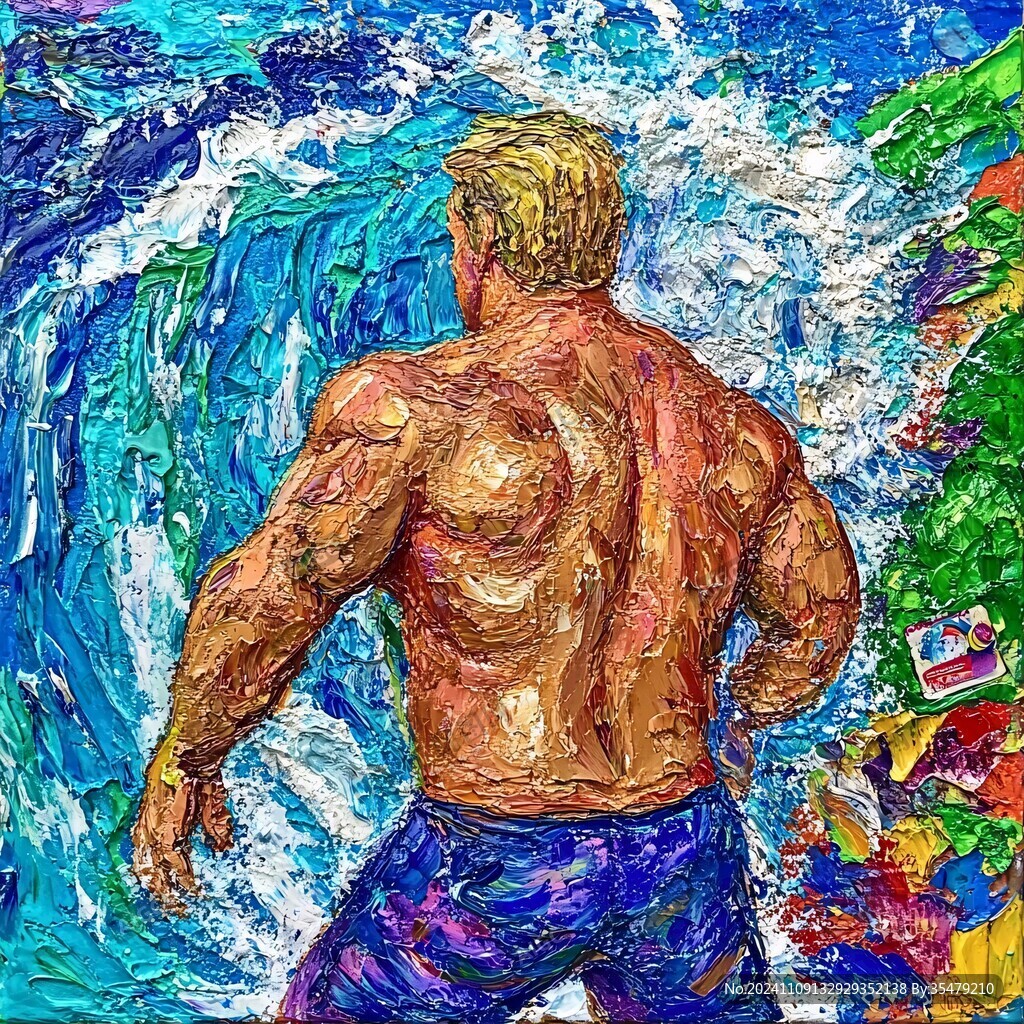 丙烯画人物
