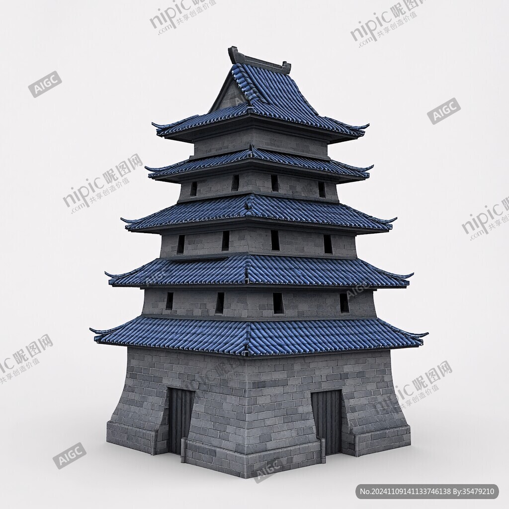 中式古典塔楼