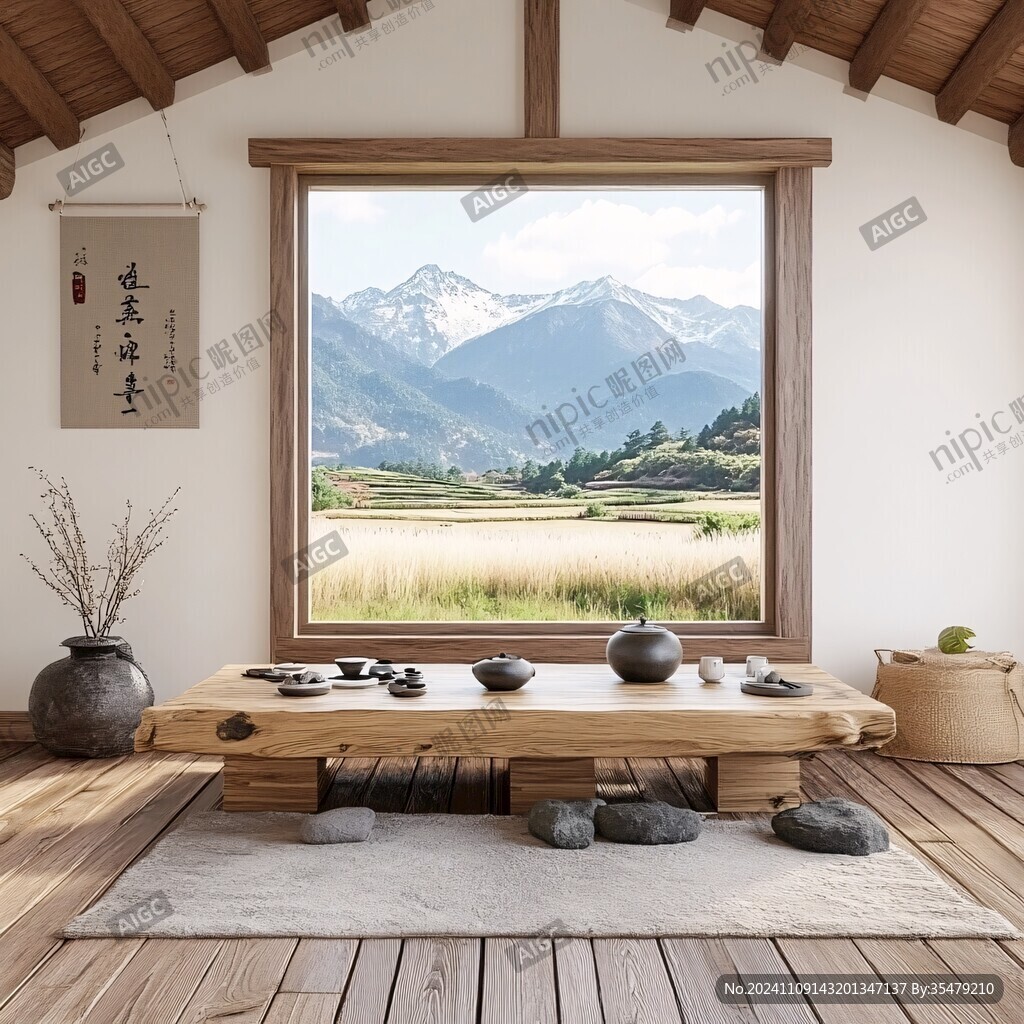 茶座落地窗