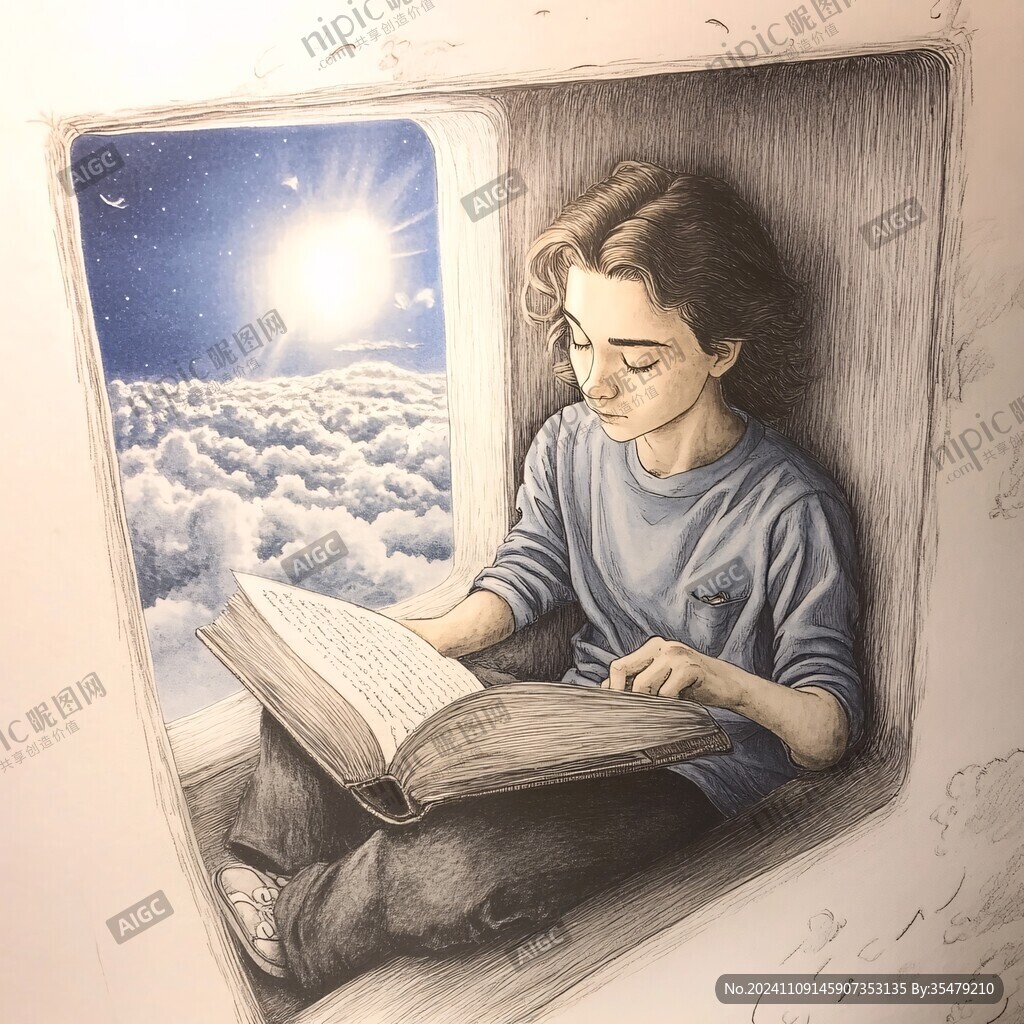 窗口看书