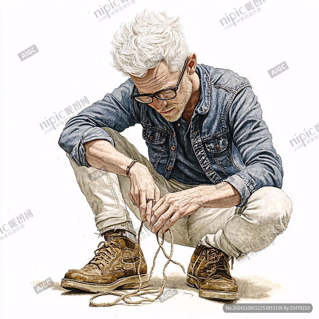 潮男人物手绘