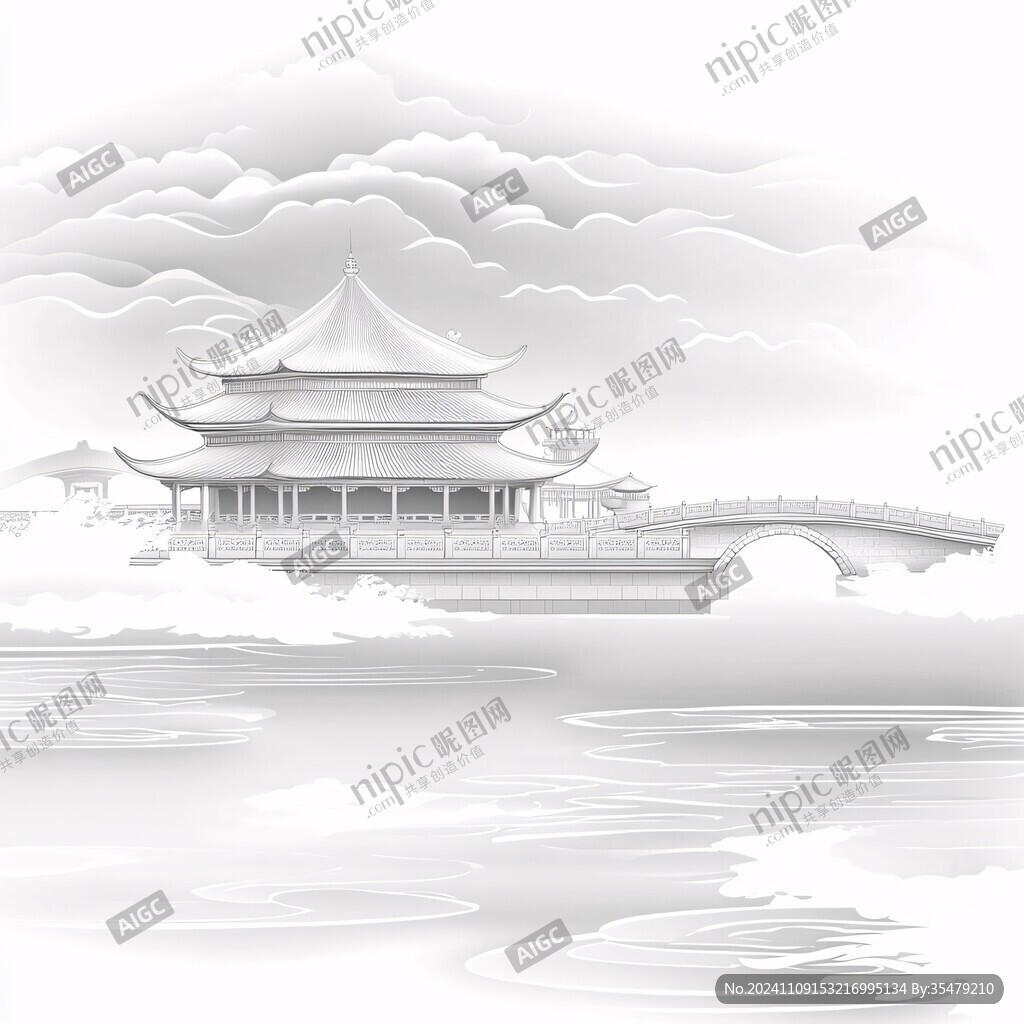 五亭桥插画