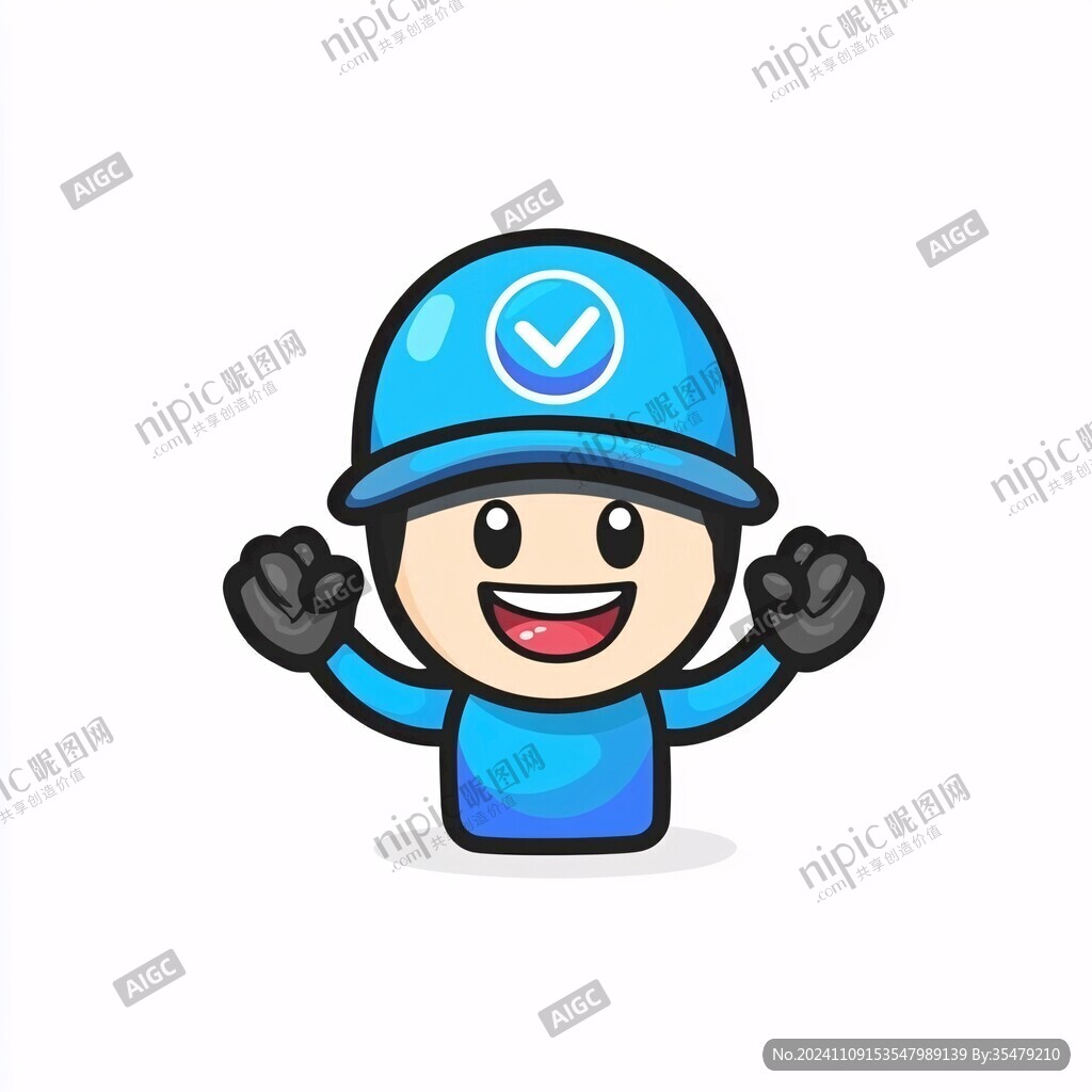 卡通快递员logo