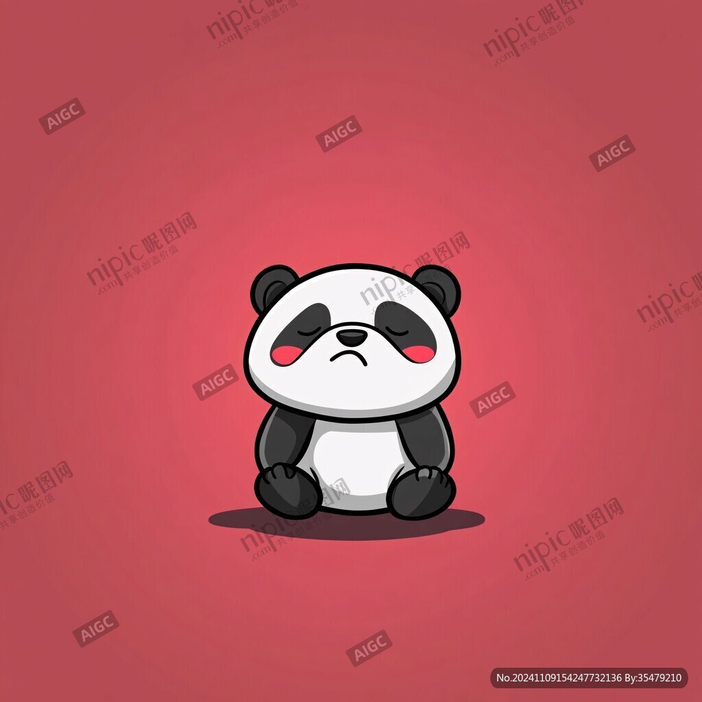 原创潮牌卡通熊猫设计