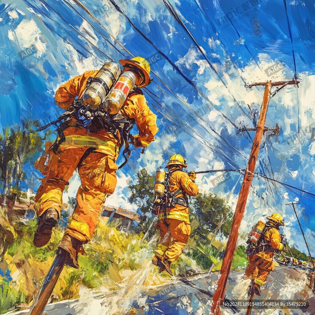 地震救援半景画