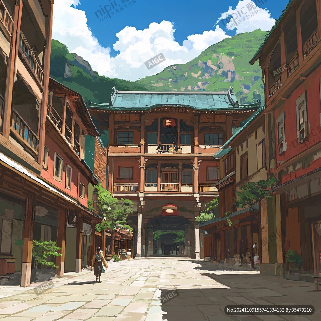 横店插画