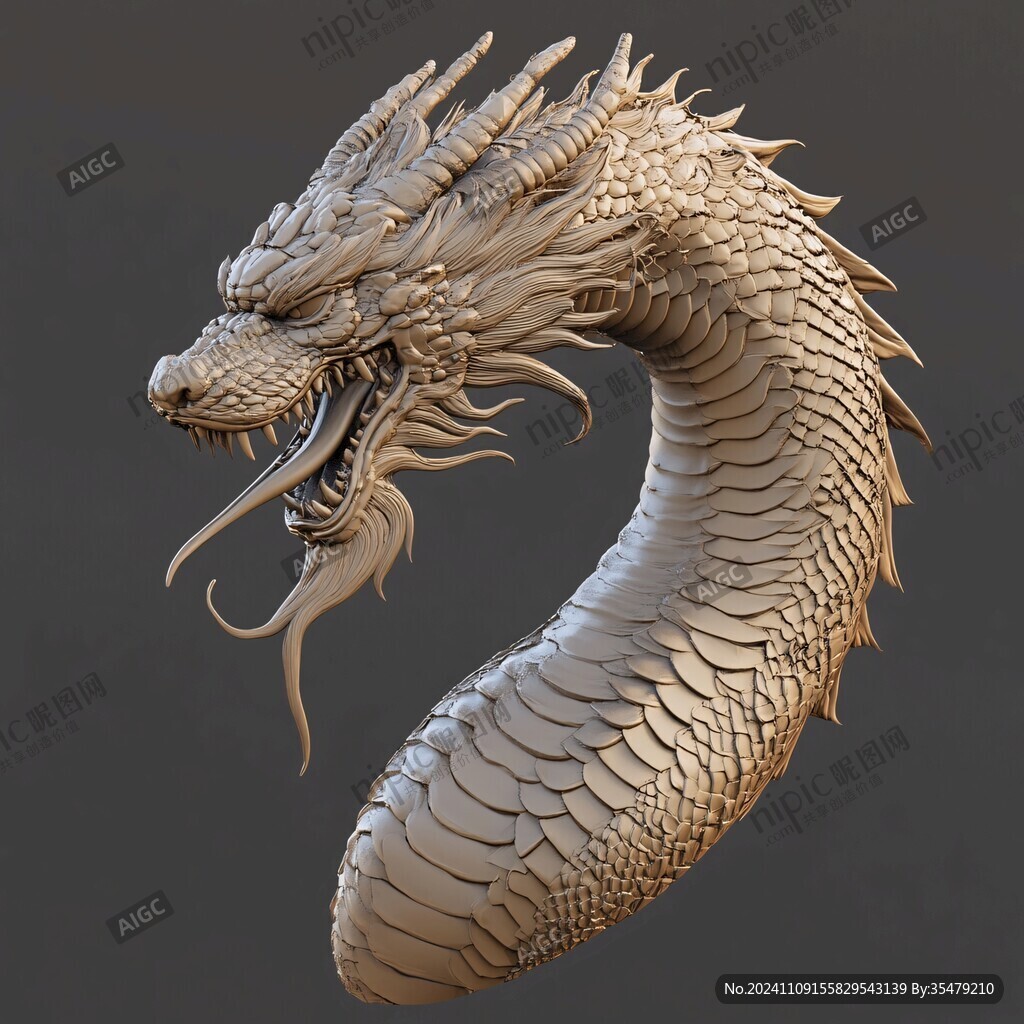 3d龙的模型