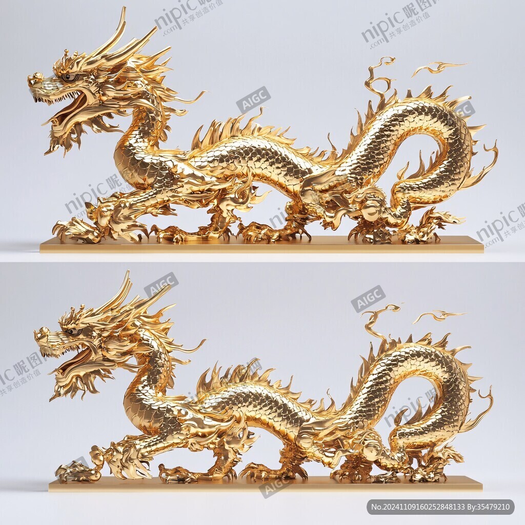 金色龙纹金龙苍龙青龙