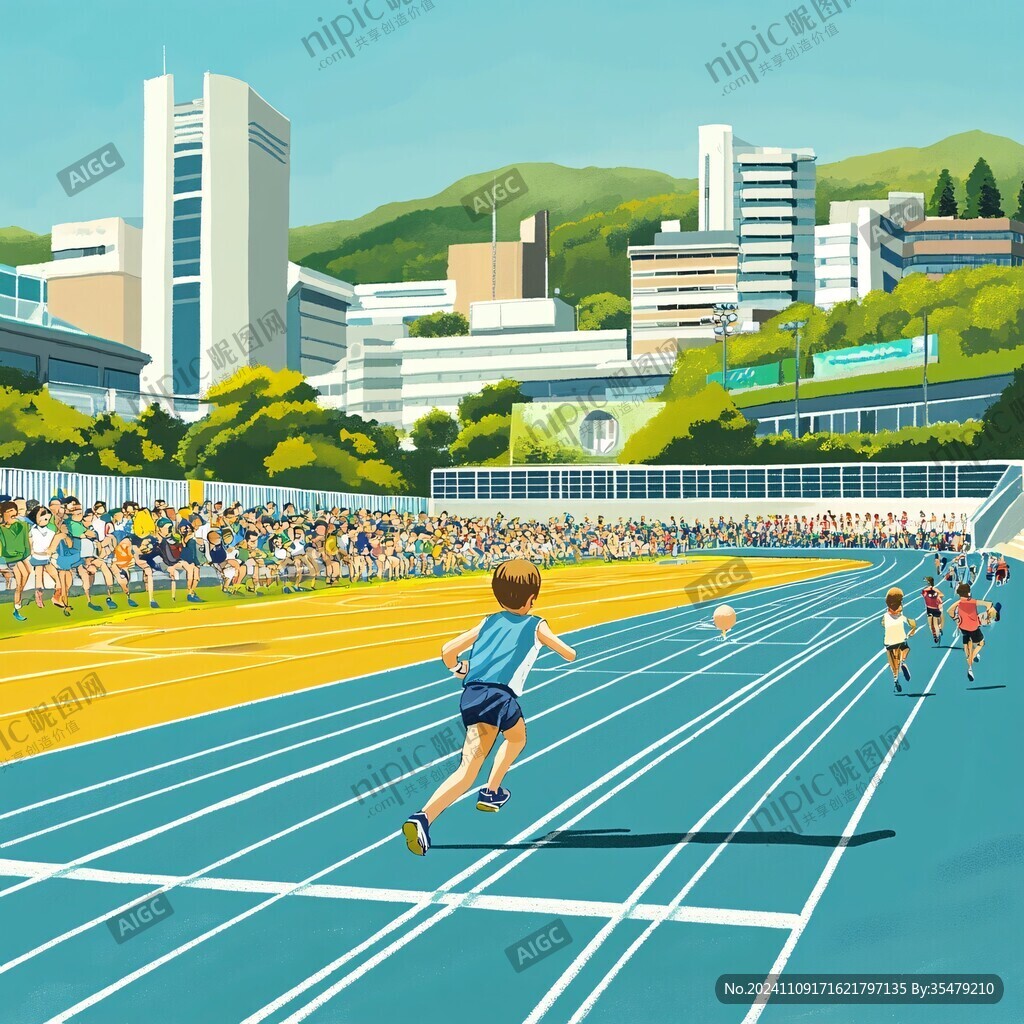 学校运动会插画