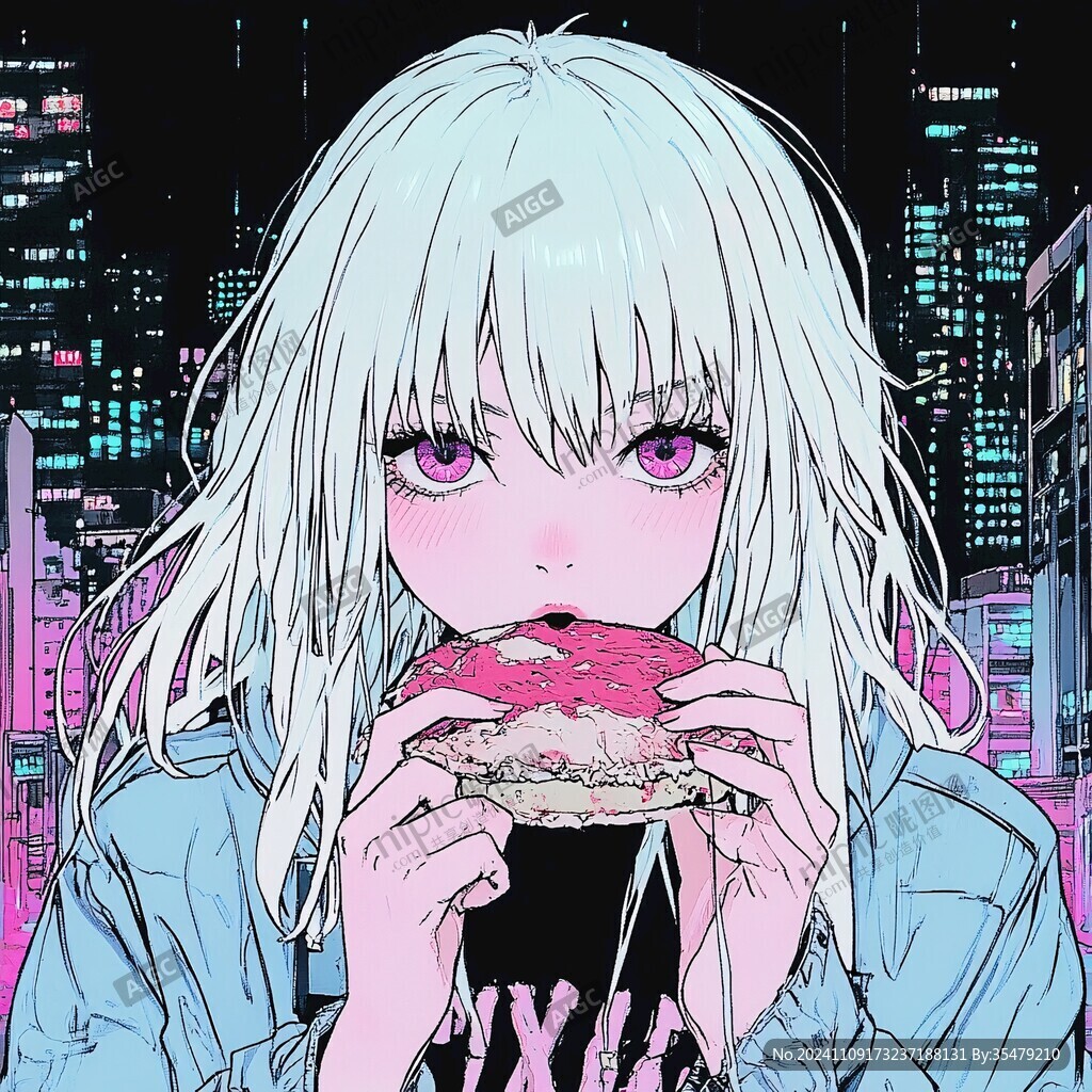 粉色头发少女