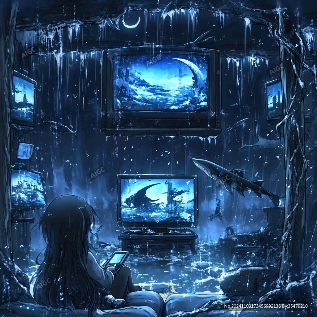 二次元梦幻插画