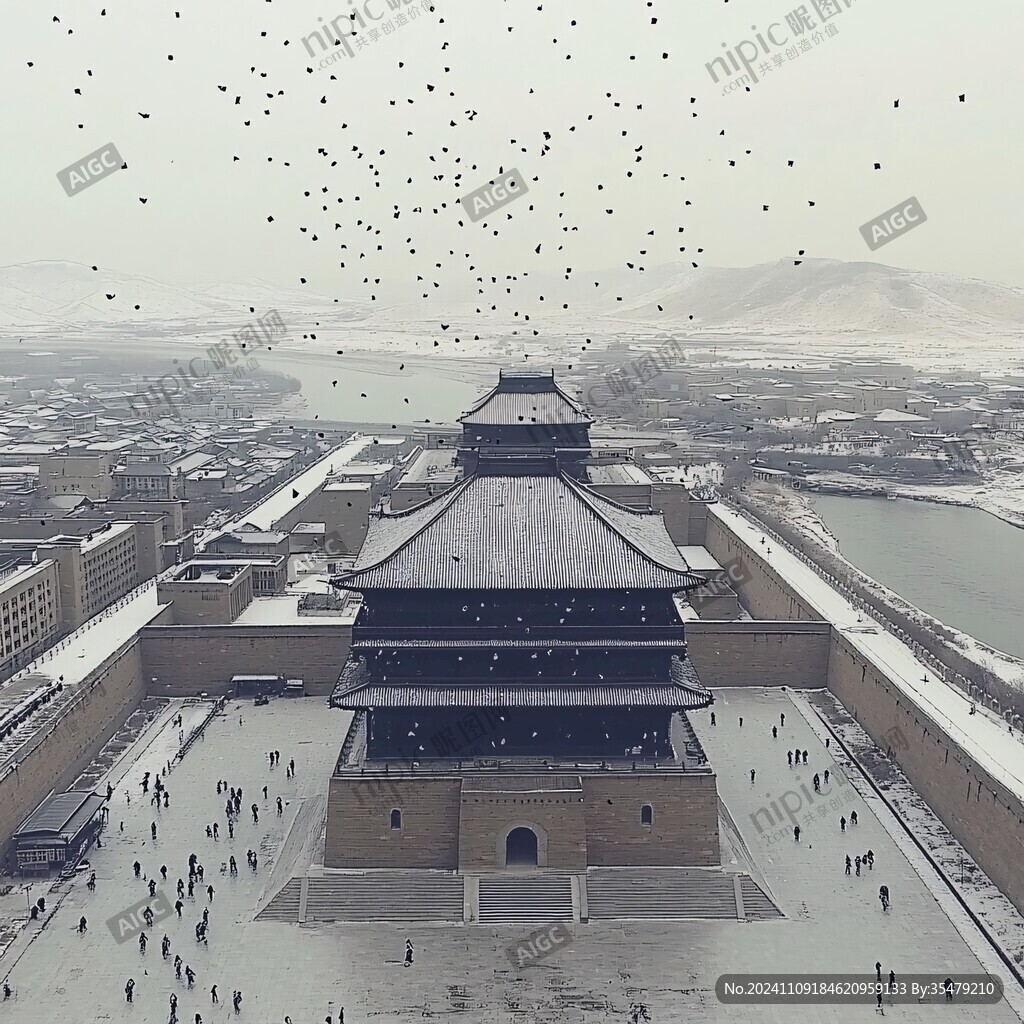 定鼎门雪景