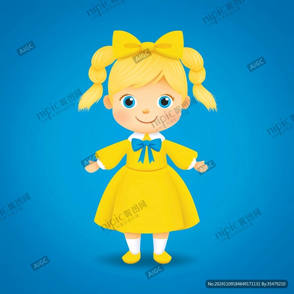 卡通人物卡通小女孩