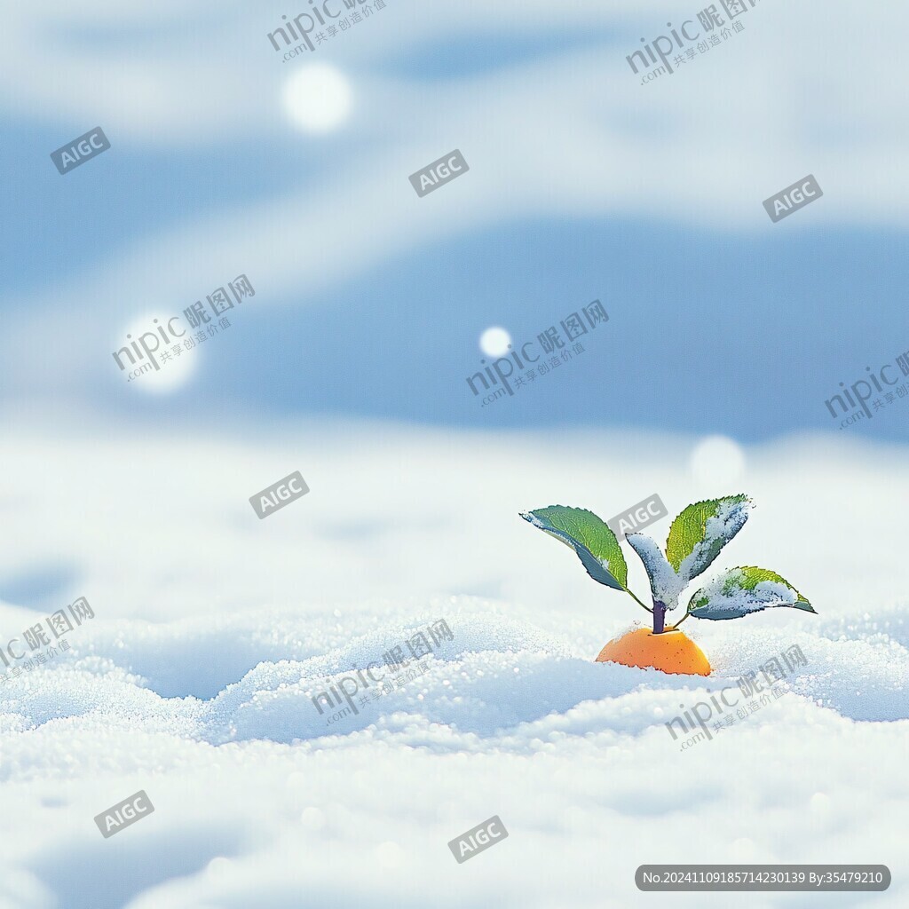 雪地里一棵草