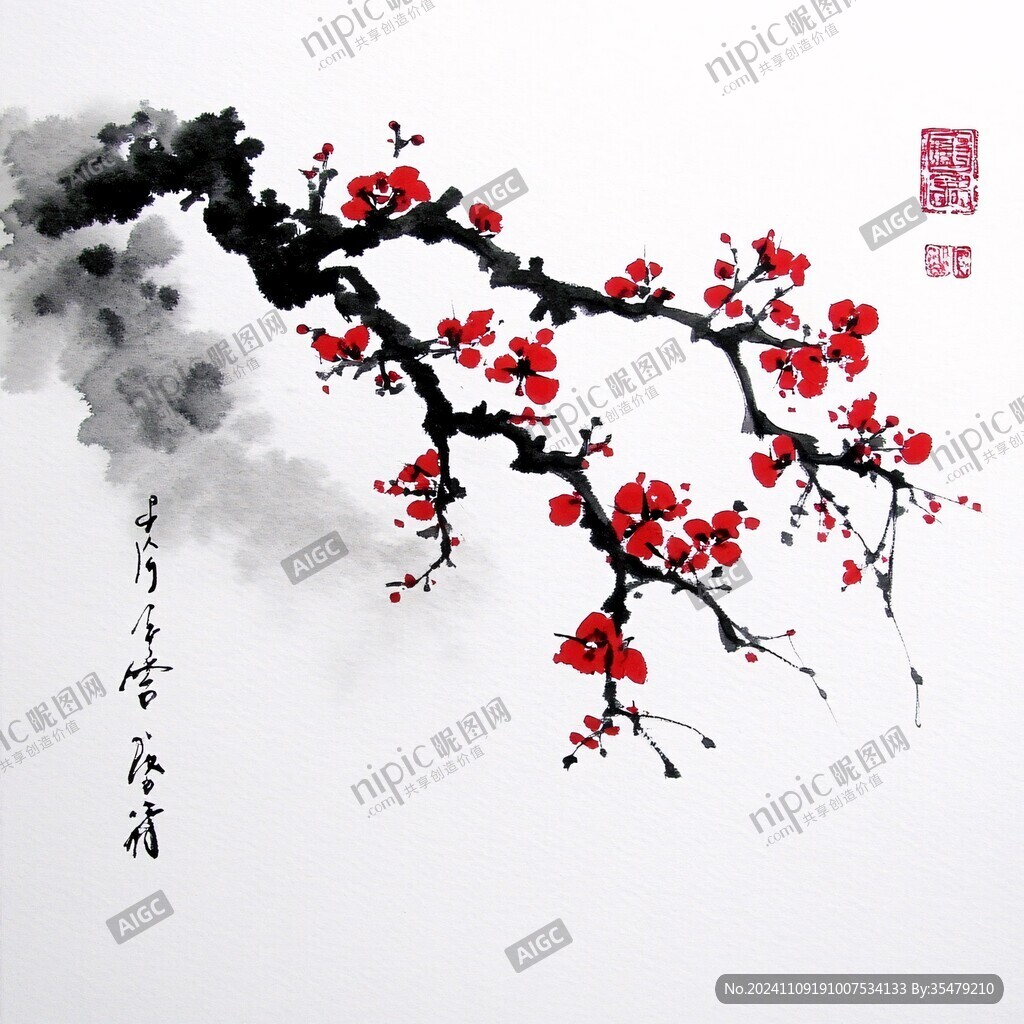 梅花意境画