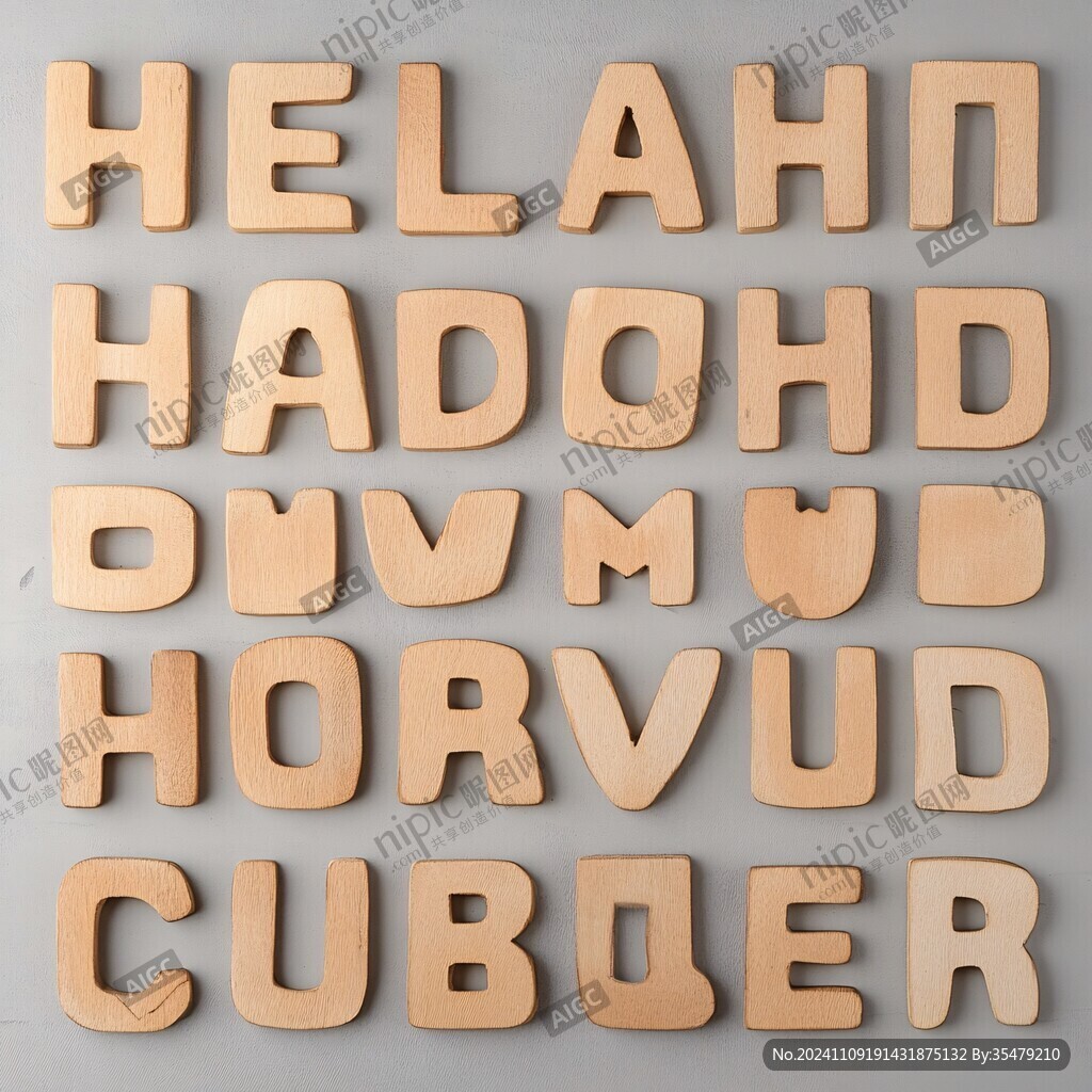 health立体字
