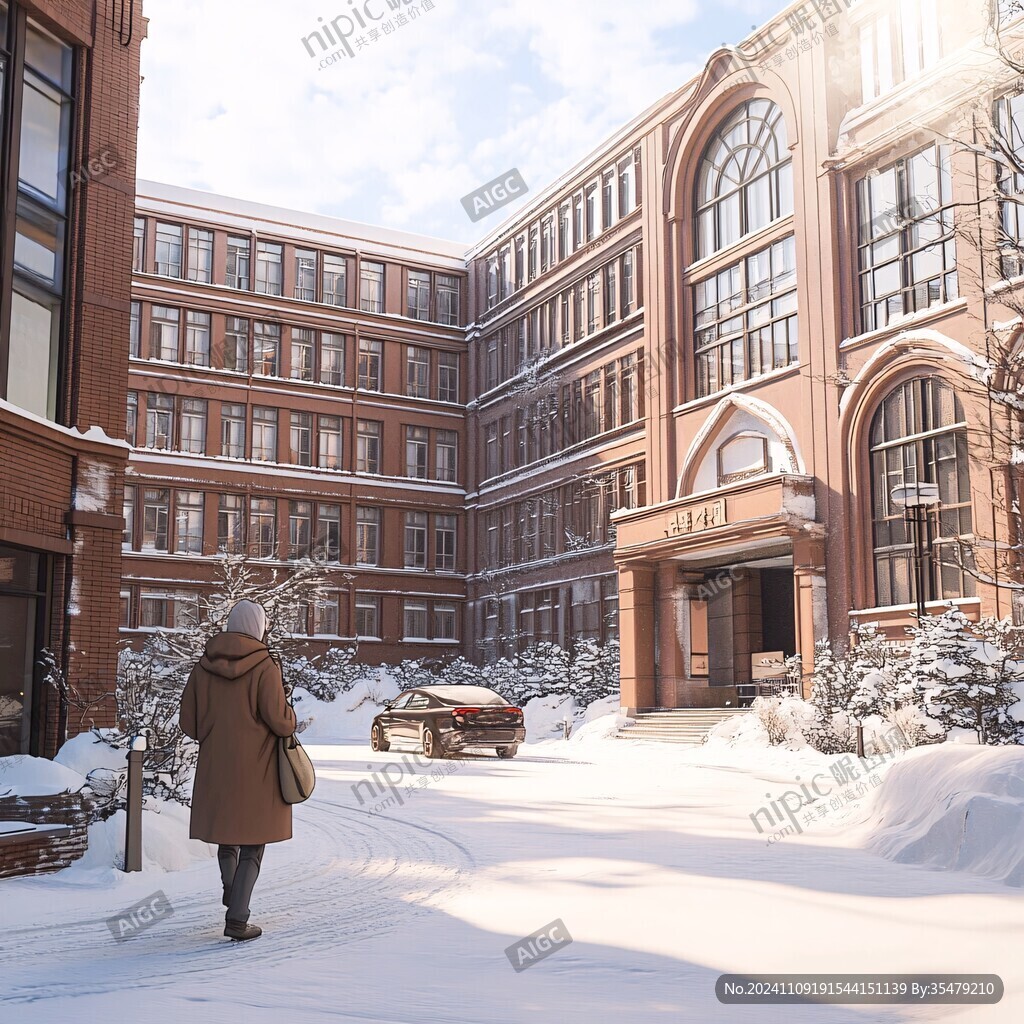 雪后校园
