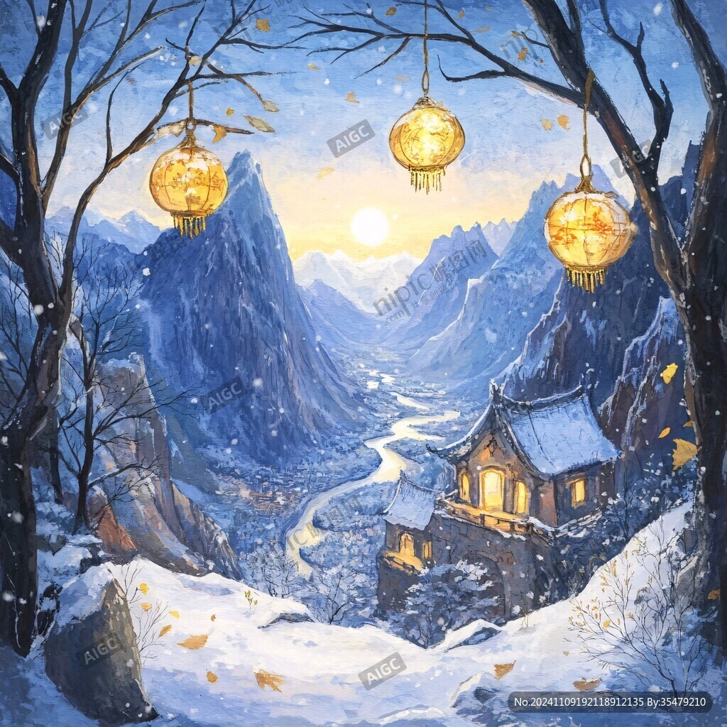 雪景插画
