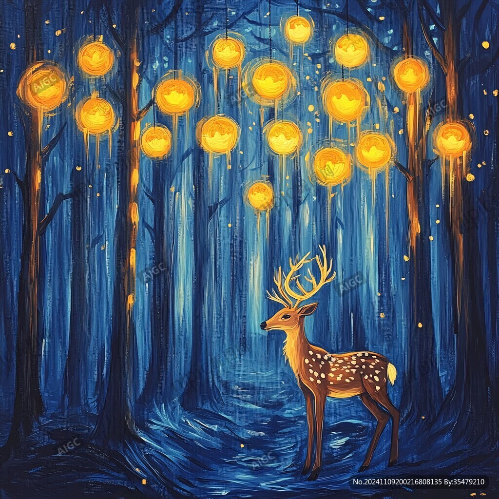 魔法森林插画