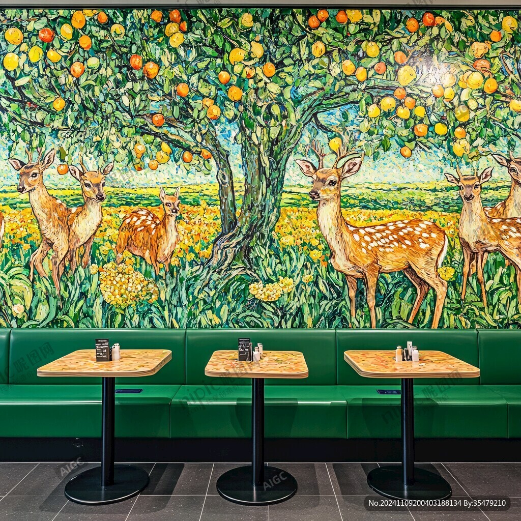 羊餐馆壁画