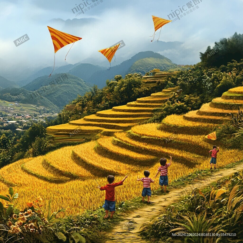秋天稻田旅游