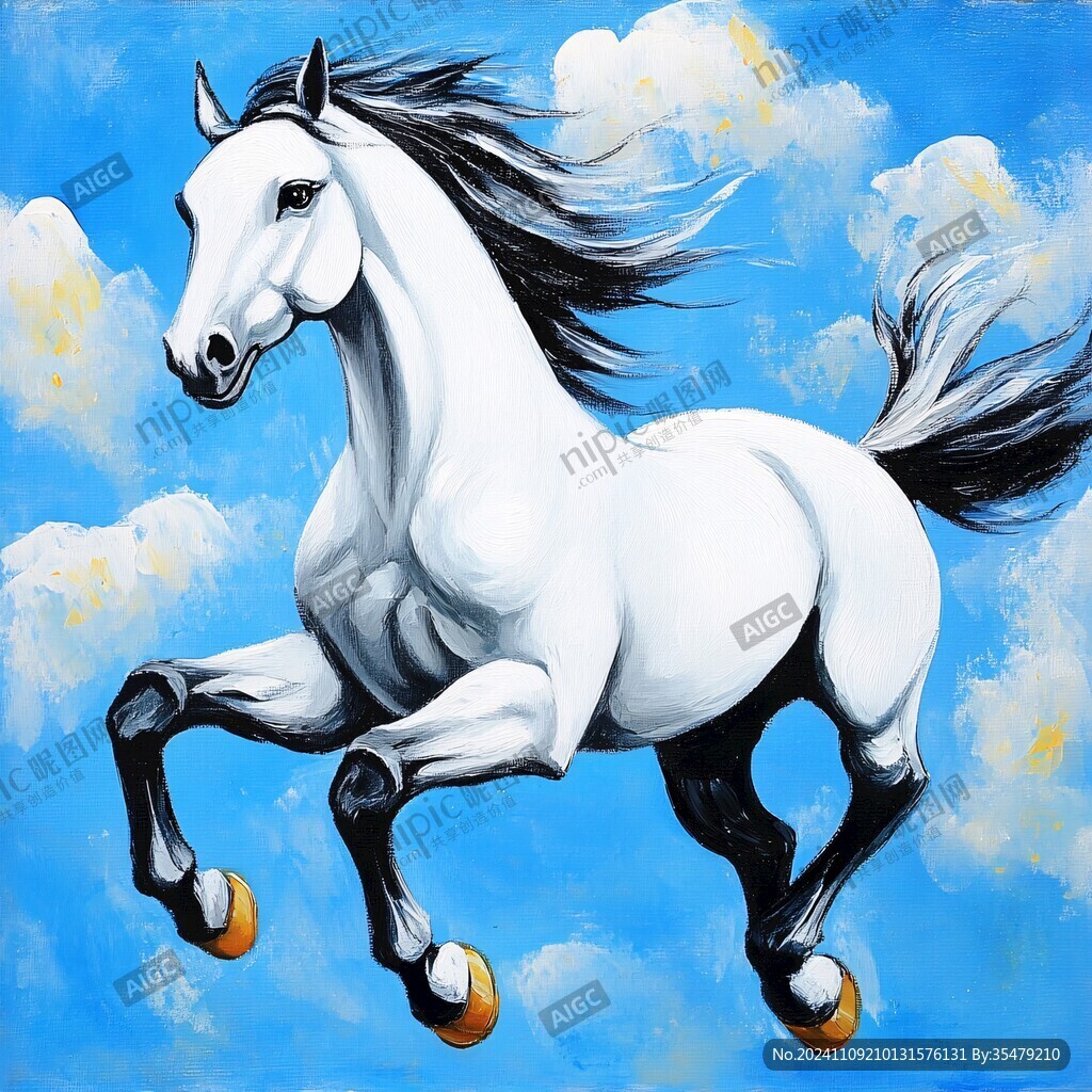 白马装饰画