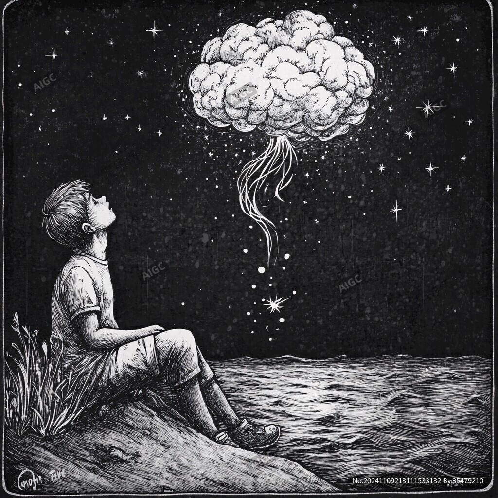 孤独的灵魂插画