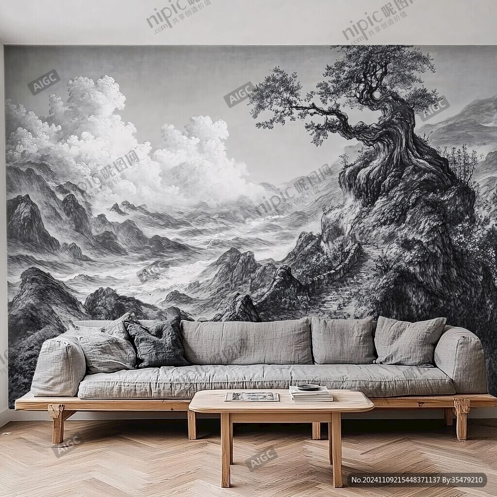 山水画壁纸墙纸