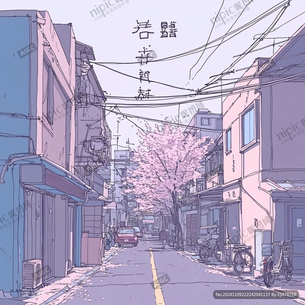 日系风景插画