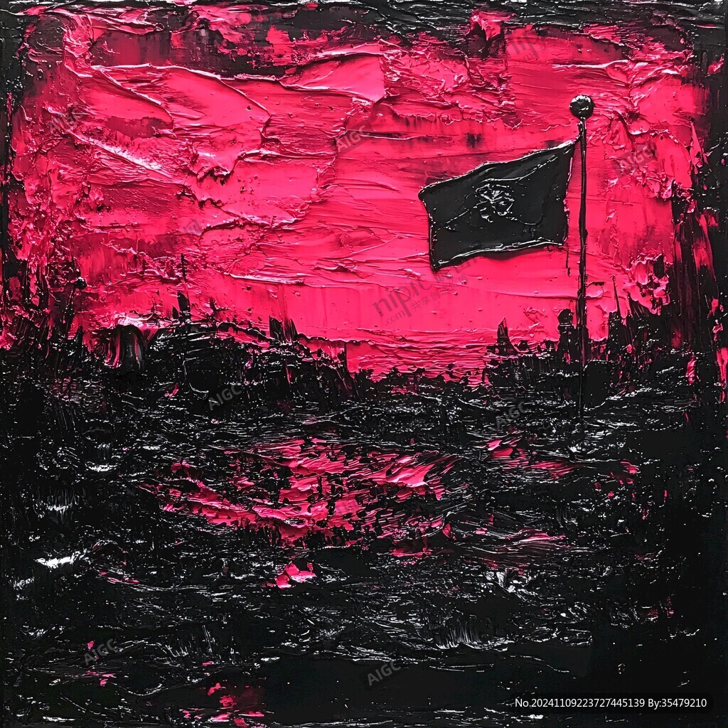 粉色画作