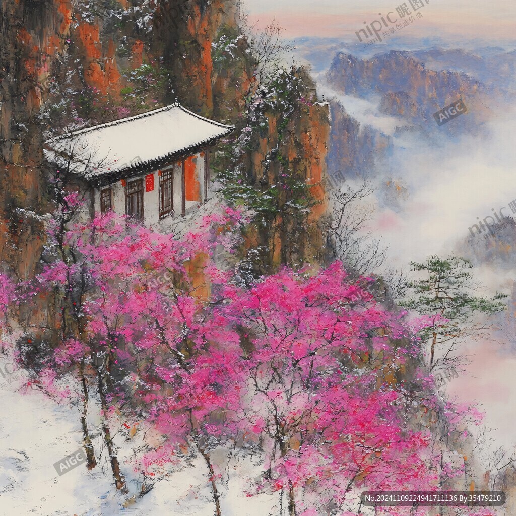 武当山风景画