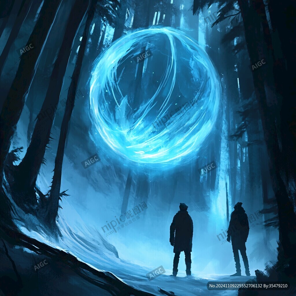 梦幻插画奇幻炫光