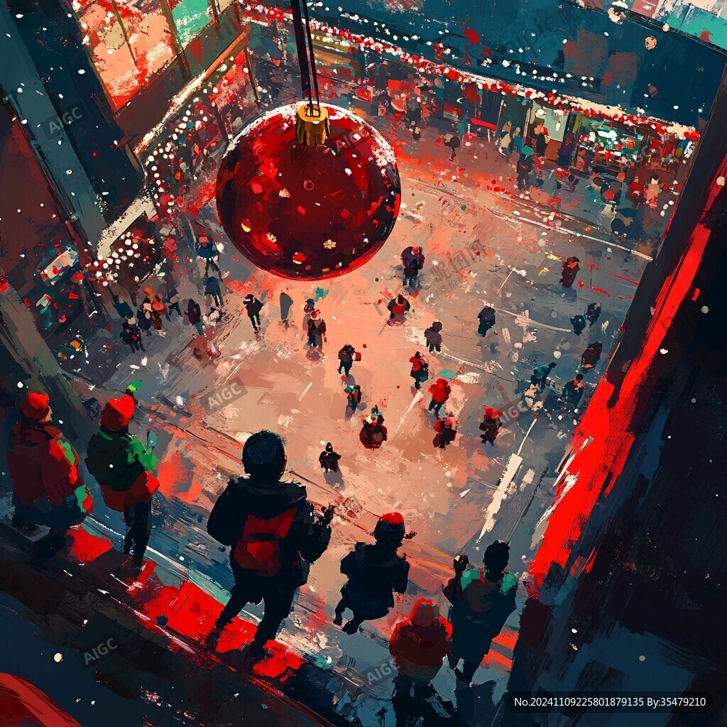步行街春节场景