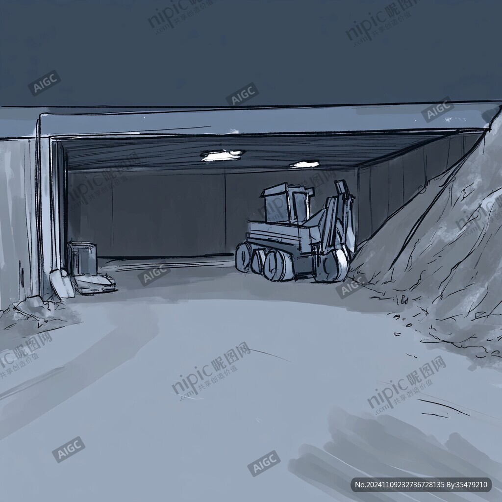 铲车插画
