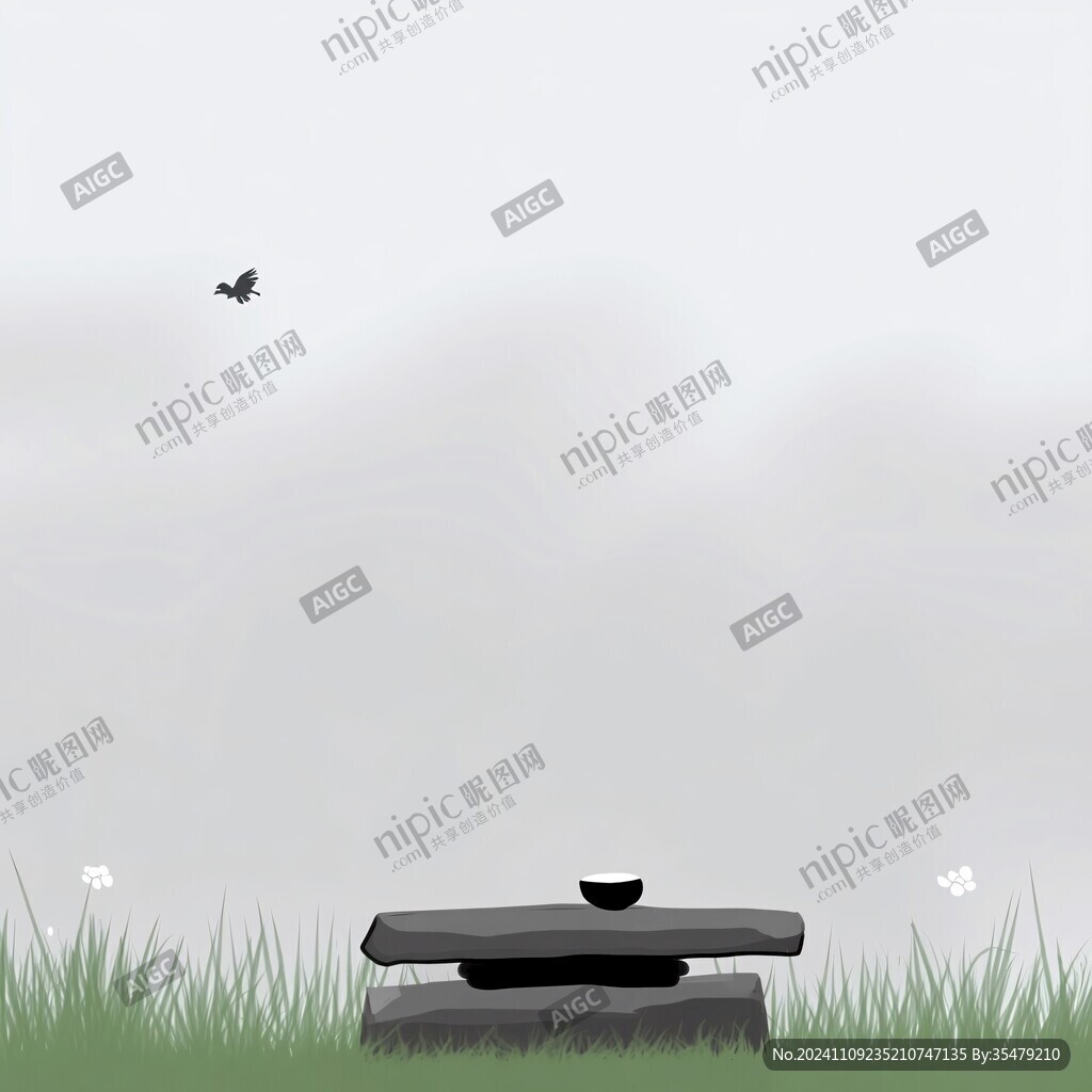 简约清明背景