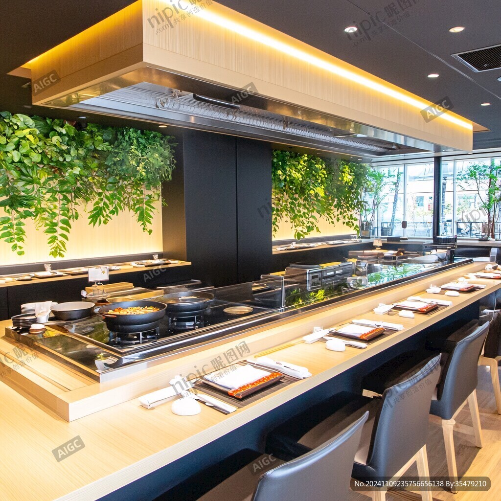 寿司店料理台