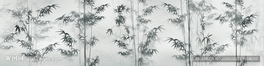水墨竹子