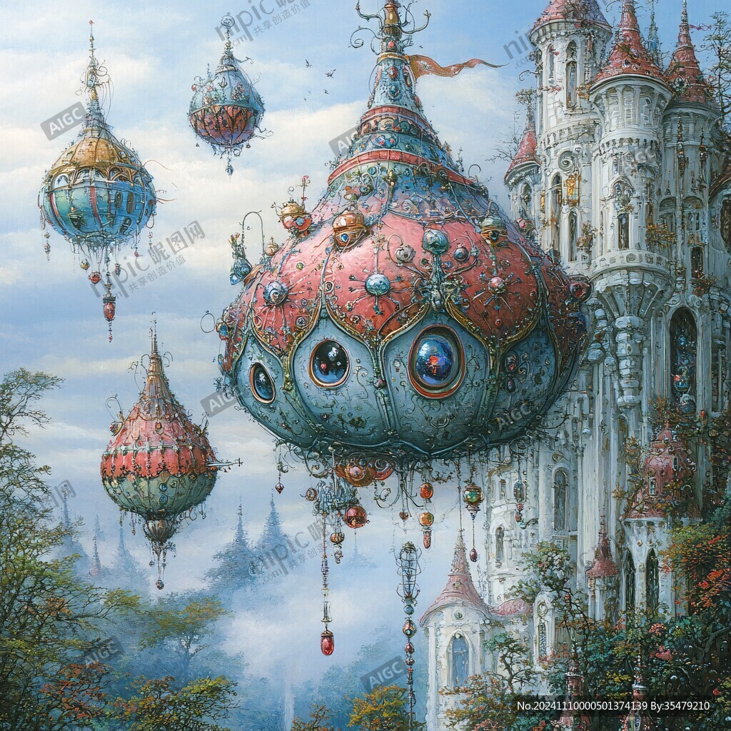 奇幻爱丽斯仙境插画