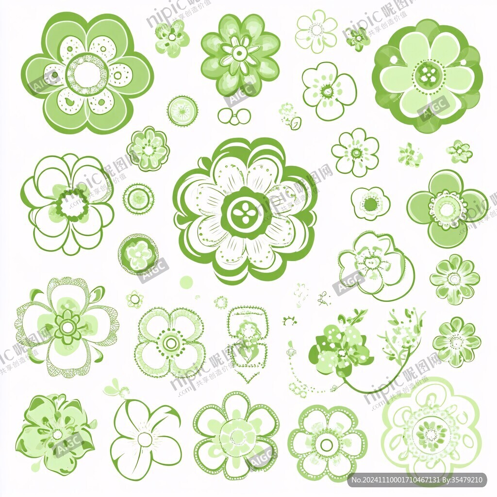 漂亮的花纹