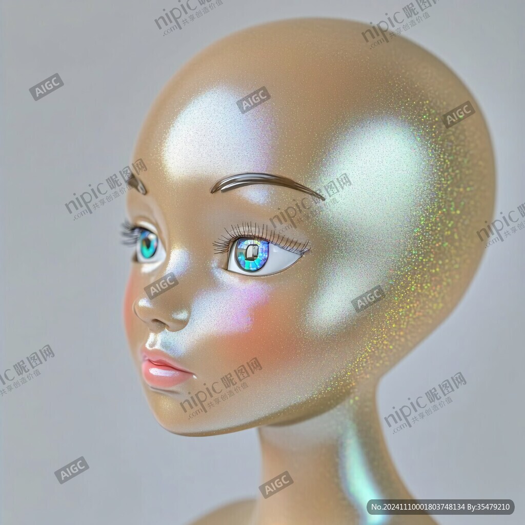 3d效果女孩