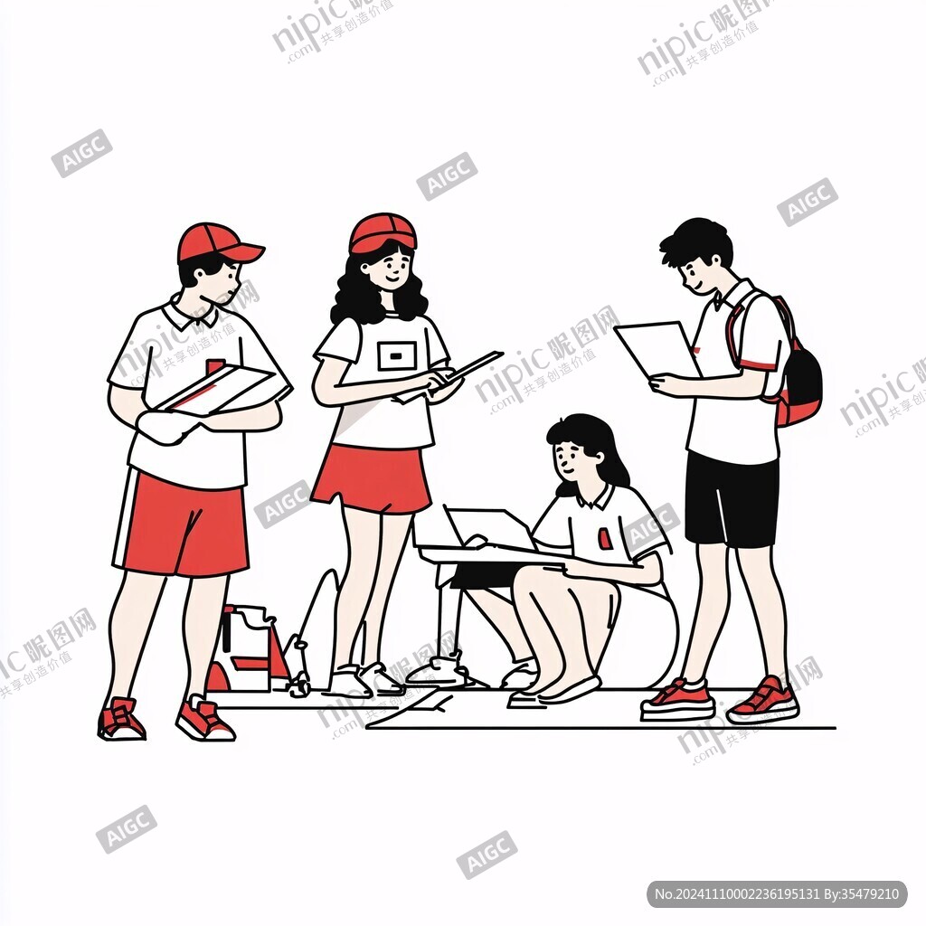 教育校园人物插画