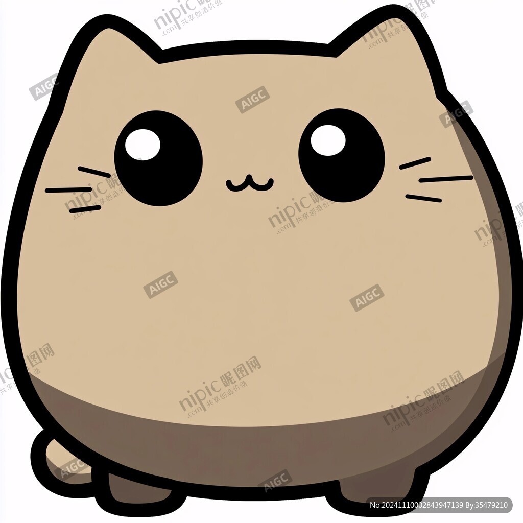 卡通小黄猫